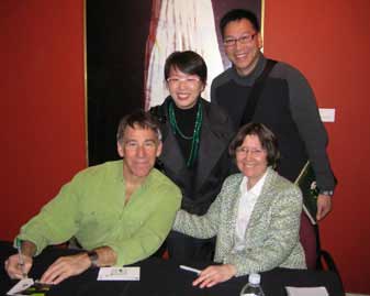 Stephen Schwartz at book signing in San Francisco with Carol de Giere and fans