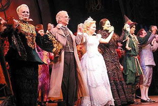 Wicked cast in costume